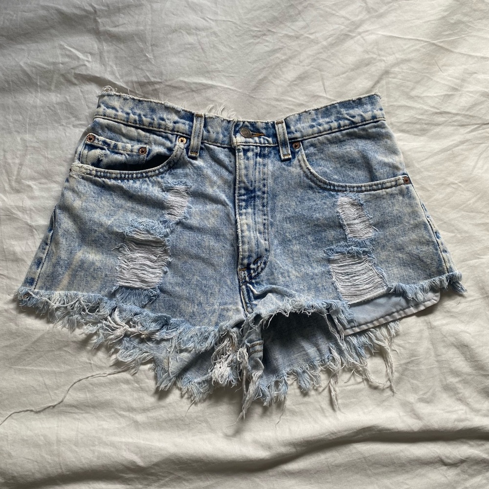 Levi’s Distressed Denim Shorts